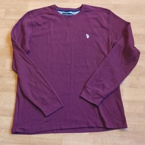 U.S. Polo Assn. Thermal shirt burgundy color size xlarge